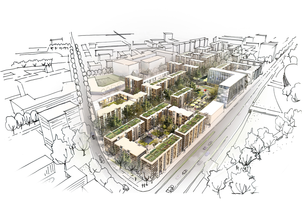 3D Model sketch for master plan design